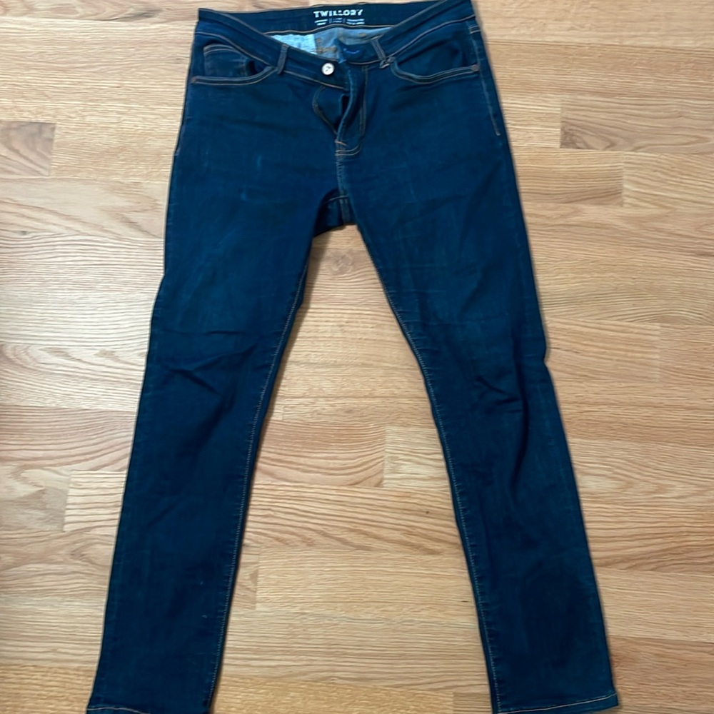 Twilory Men's Slim Fit Jeans - Deep Blue
